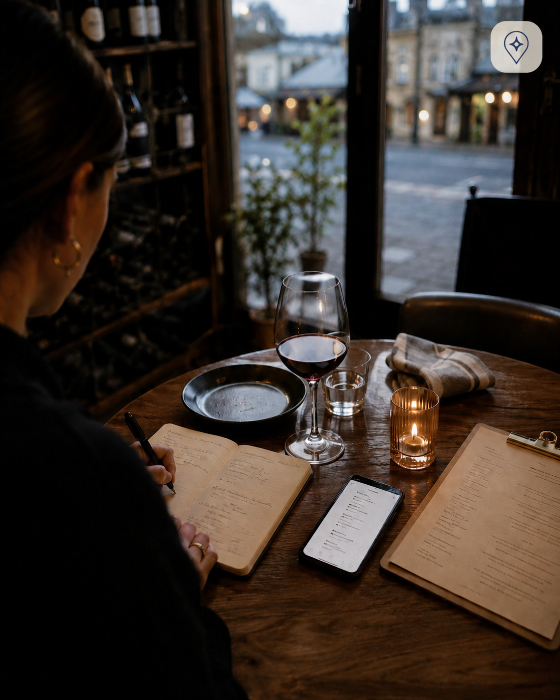 Evening drinks at a Ballarat wine bar